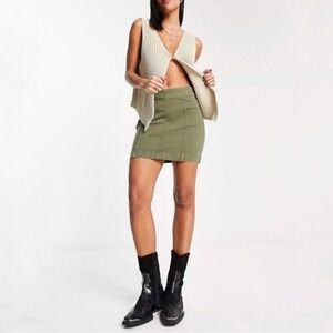 Free People Modern Femme denim mini skirt